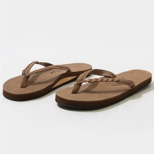 Rainbow Flirty Braidy Flip Flops